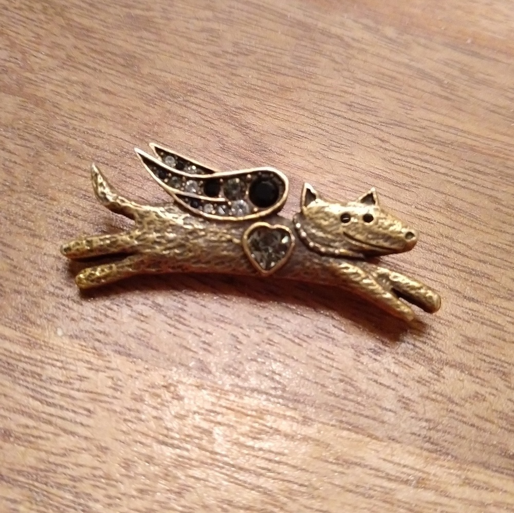 Angel-Dog Pin/Brooch